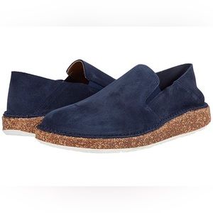 NIB BIRKENSTOCK CALLAN NAVY SUEDE NARROW WIDTH